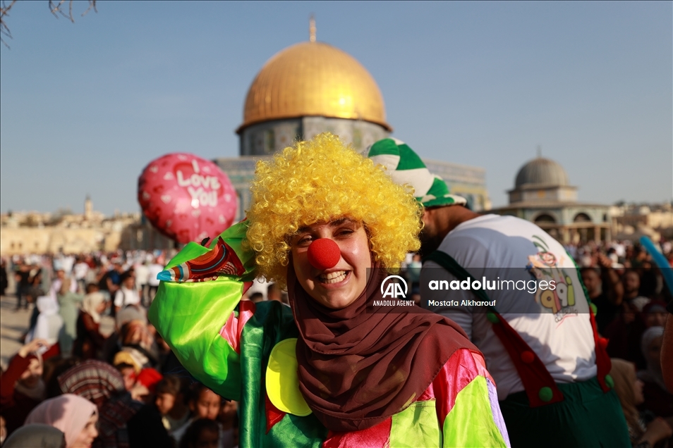 La mezquita de al-Aqsa celebra el Eidl al-Adha en Jerusalén