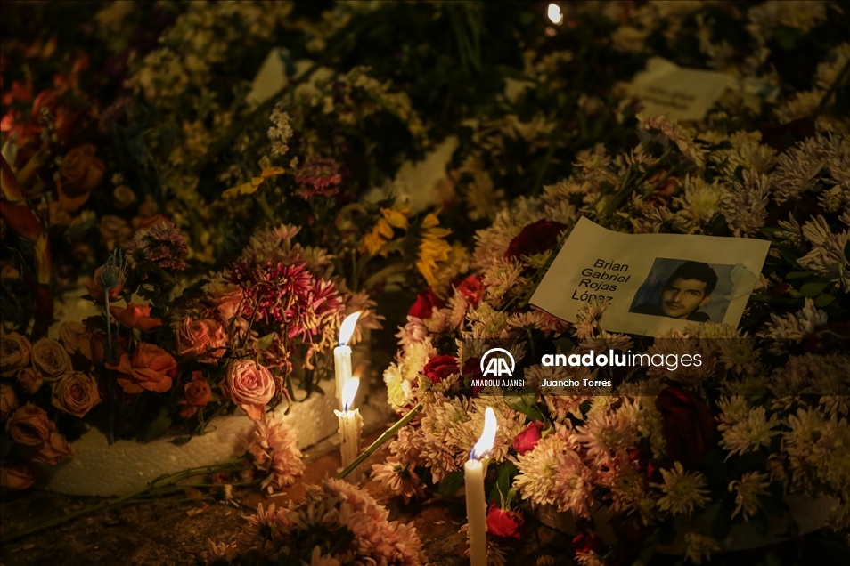 Kolombiya'da protestolarda hayatını kaybedenler için anma töreni düzenlendi