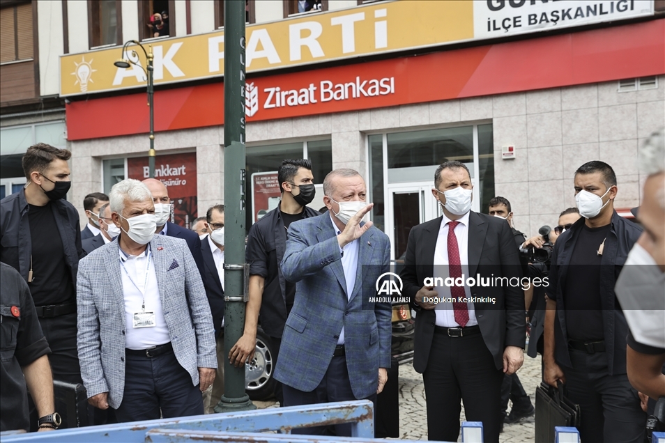 Cumhurbaşkanı Recep Tayyip Erdoğan Rize'de 