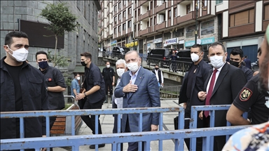 Cumhurbaşkanı Recep Tayyip Erdoğan Rize'de