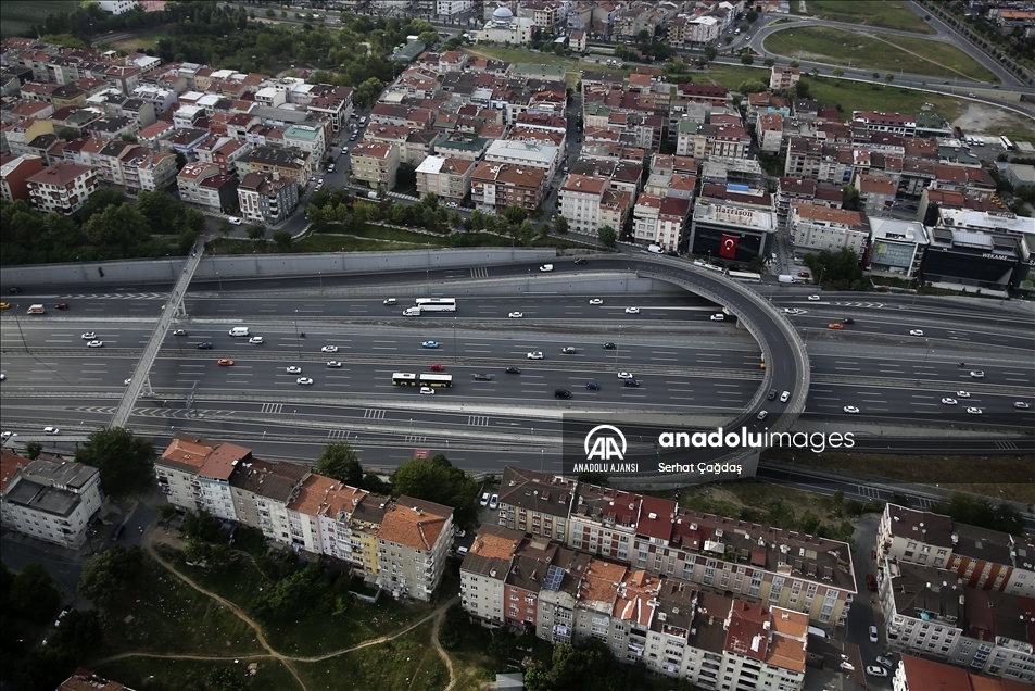 İstanbul'da helikopterli trafik denetimi