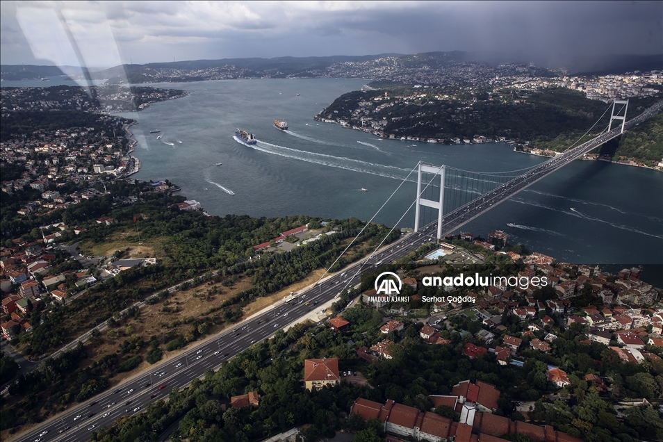 İstanbul'da helikopterli trafik denetimi