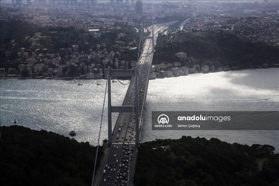 İstanbul'da helikopterli trafik denetimi