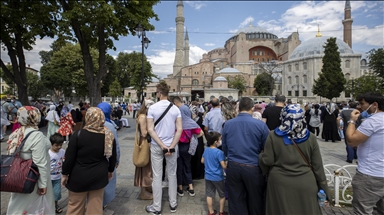 First anniversary of reopening of Hagia Sophia Grand Mosque for worship