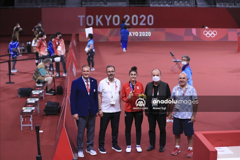 Tokyo 2020'de tekvandoda bronz madalya sevinci