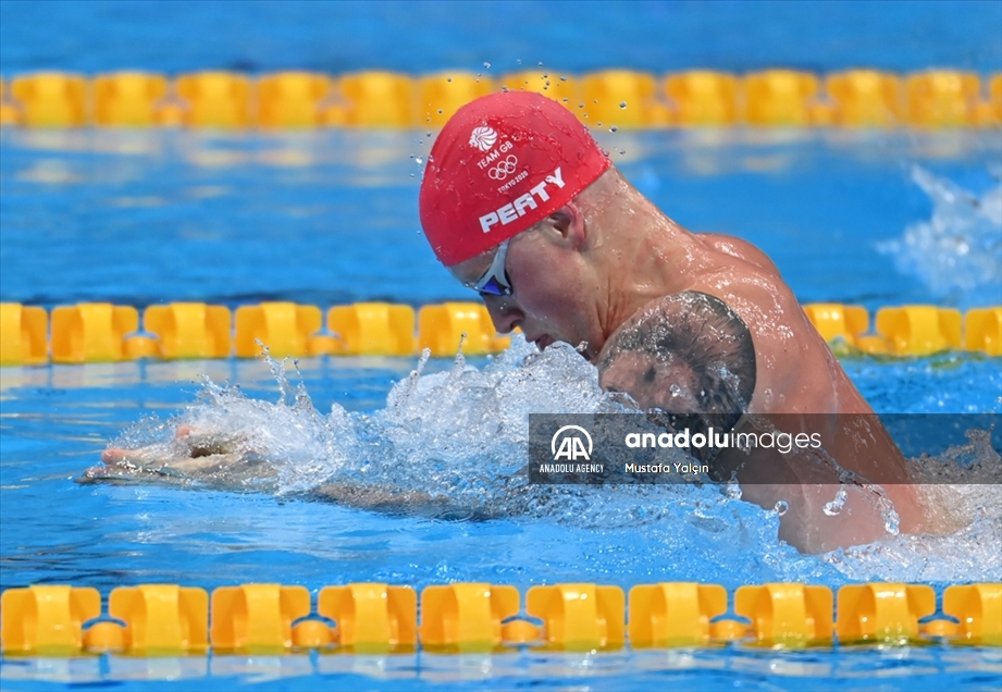 La natación durante la tercera jornada de los Juegos Olímpicos de Tokio 2020