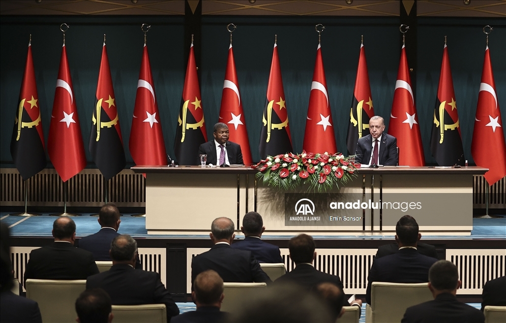 Cumhurbaşkanı Recep Tayyip Erdoğan - Angola Cumhurbaşkanı Joao Manuel Gonçalves Laurenço görüşmesi