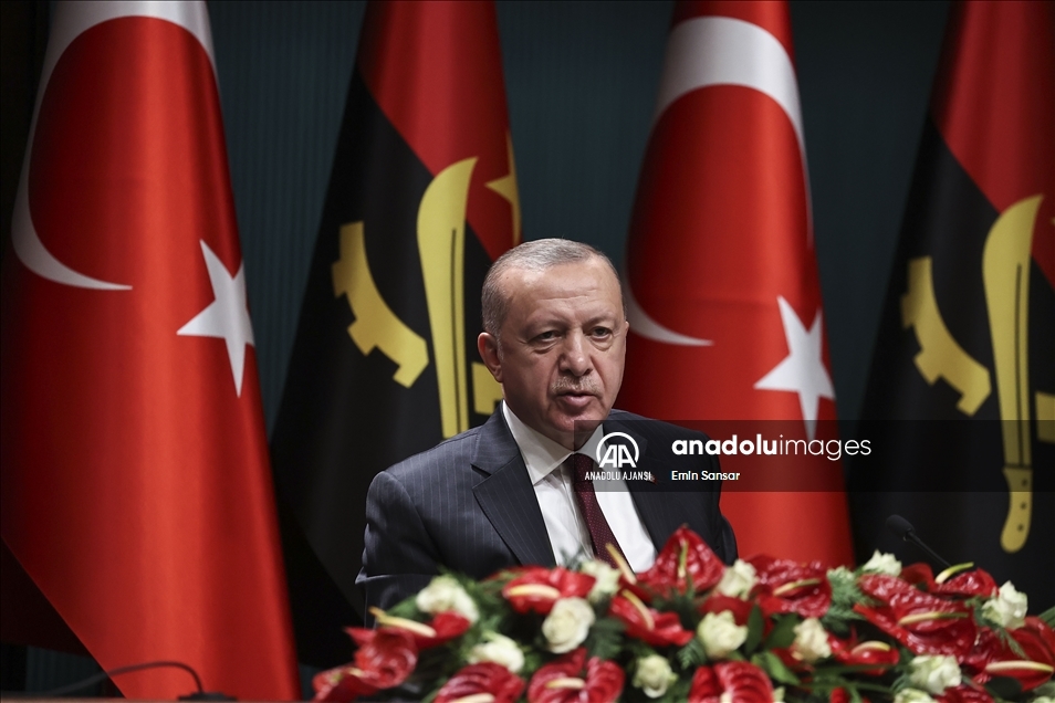 Cumhurbaşkanı Recep Tayyip Erdoğan - Angola Cumhurbaşkanı Joao Manuel Gonçalves Laurenço görüşmesi