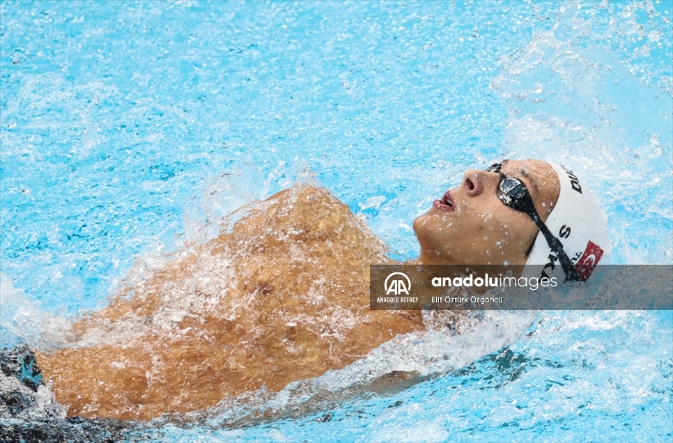 El equipo de natación de Turquía durante los Juegos Olímpicos de Tokio 2020