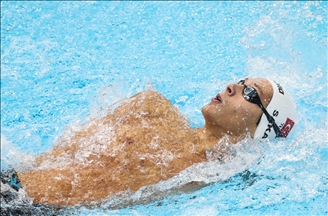 El equipo de natación de Turquía durante los Juegos Olímpicos de Tokio 2020