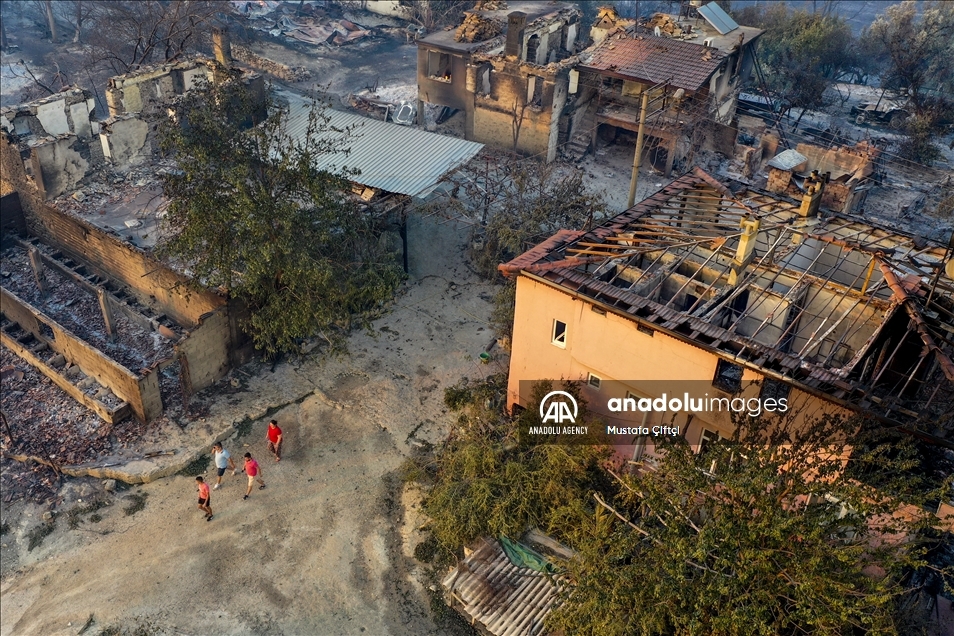 Forest fire in Turkey's Antalya