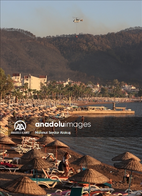 Marmaris'te orman yangını
