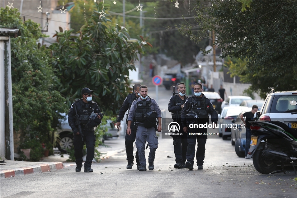 İsrail polisi Şeyh Cerrah Mahallesi'ndeki gösteriye müdahale etti