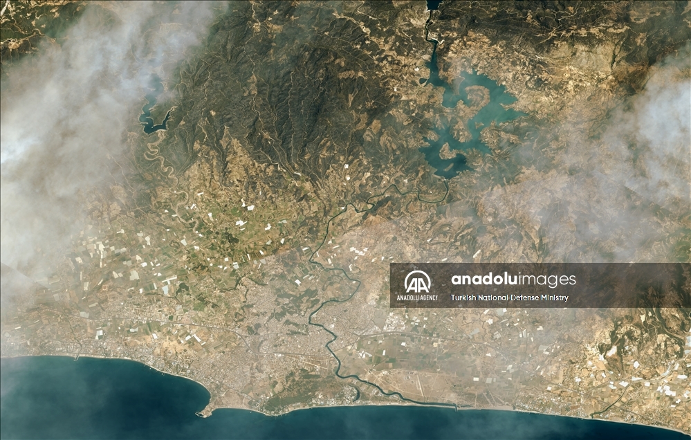 Forest fires in southern Turkey