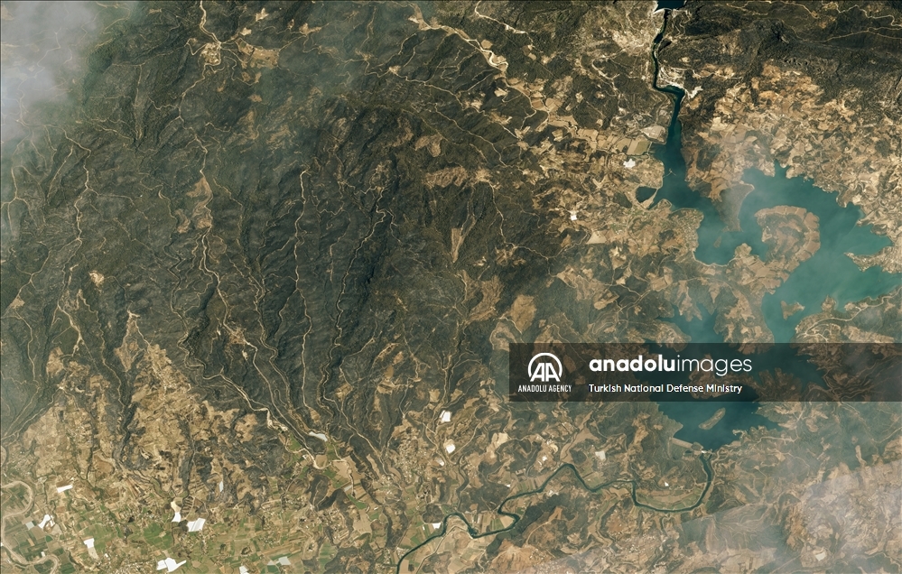 Forest fires in southern Turkey
