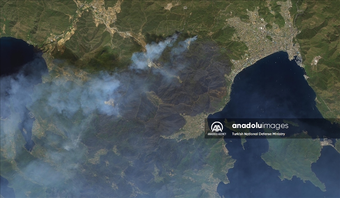 Forest fires in southern Turkey