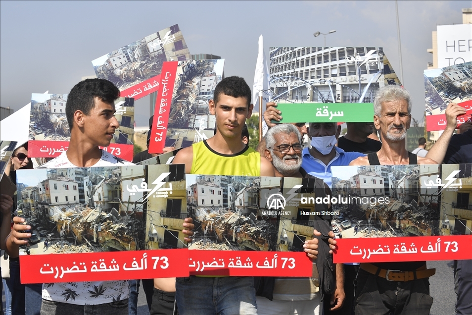 احتجاجات ذكرى انفجار بيروت.. 21 جريحا ومحاولة لاقتحام البرلمان