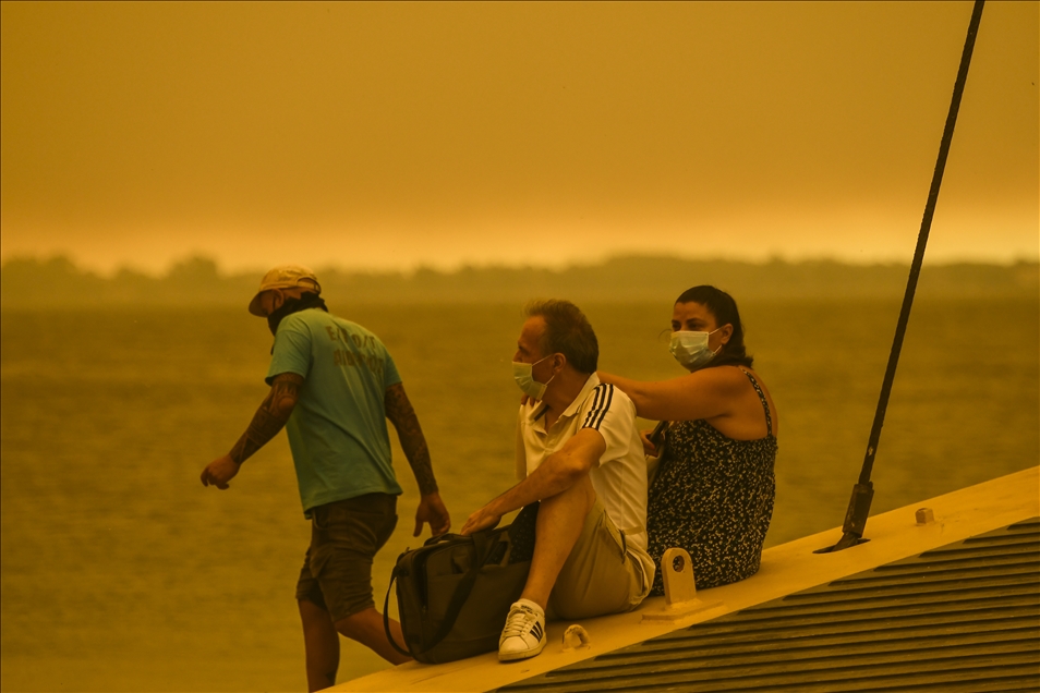 Wildfire in Evia island, Greece