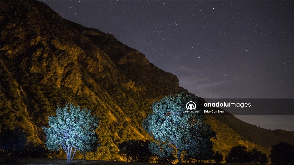 Tunceli'de yıldızların görsel şöleni