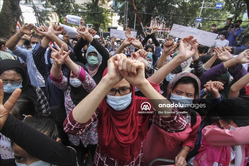 Warga Afghanistan gelar demonstrasi di Jakarta