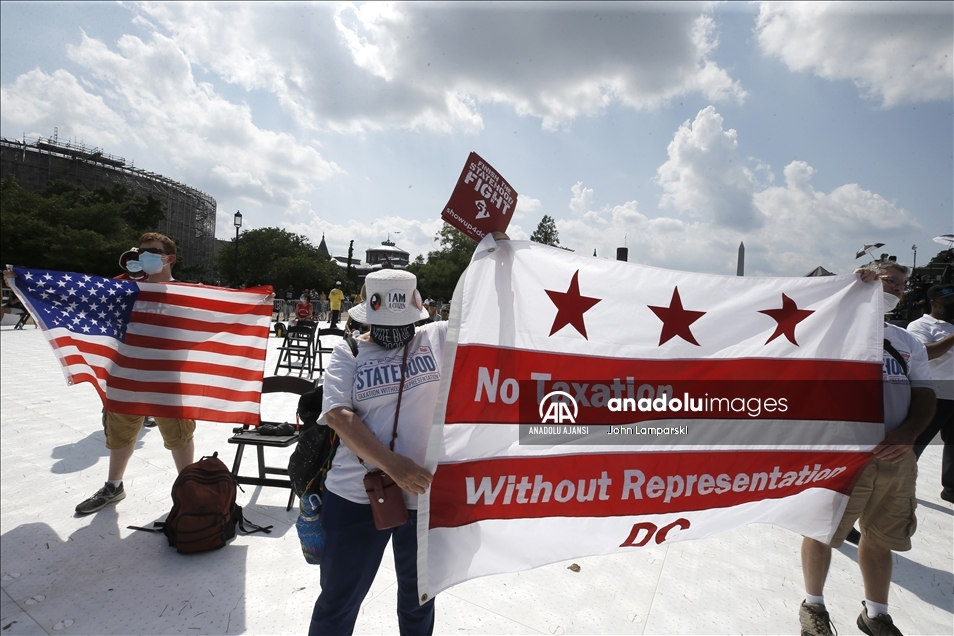 “March On For Voting Rights” Demonstration In Washington DC, USA