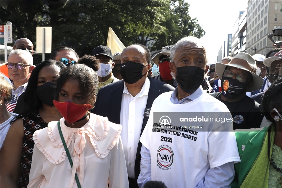“March On For Voting Rights” Demonstration In Washington DC, USA
