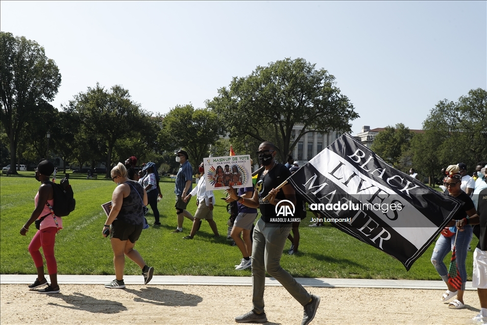 “March On For Voting Rights” Demonstration In Washington DC, USA