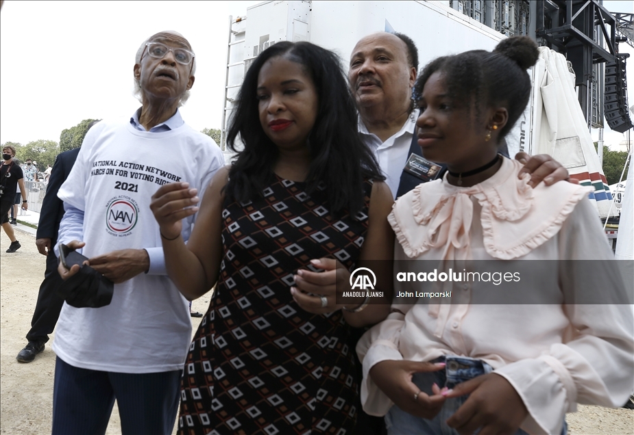 “March On For Voting Rights” Demonstration In Washington DC, USA