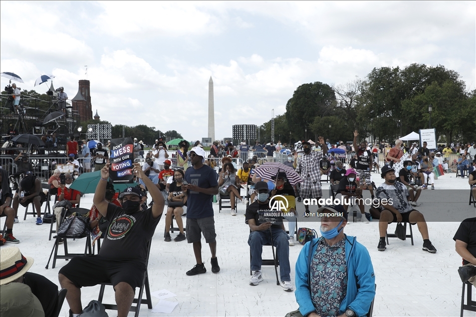 “March On For Voting Rights” Demonstration In Washington DC, USA