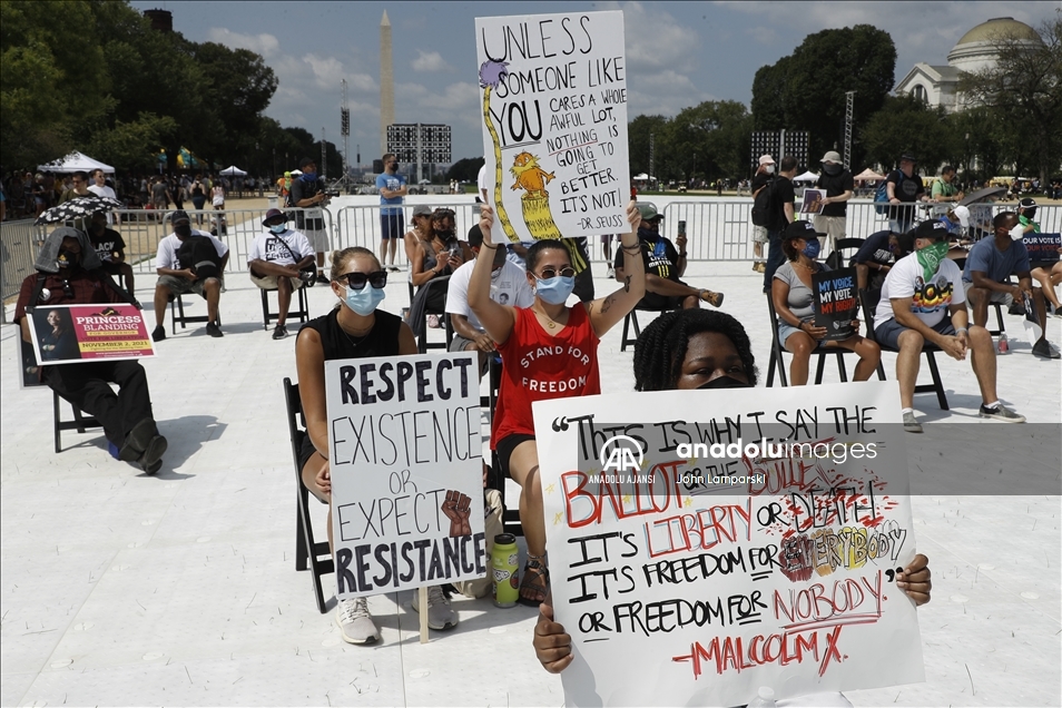 “March On For Voting Rights” Demonstration In Washington DC, USA