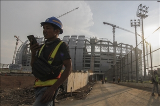 Proyek pembangunan Jakarta International Stadium (JIS)
