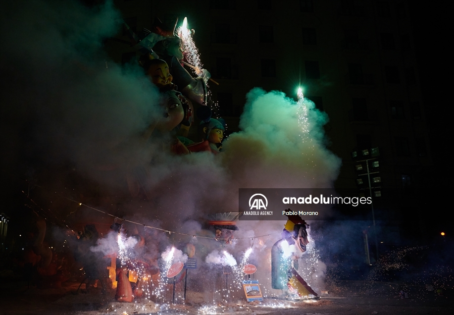 Así se vivió el festival de las Fallas en Valencia, España