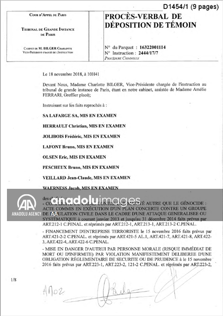 В распоряжение АА попали документы, доказывающие связь французской Lafarge с ДЕАШ