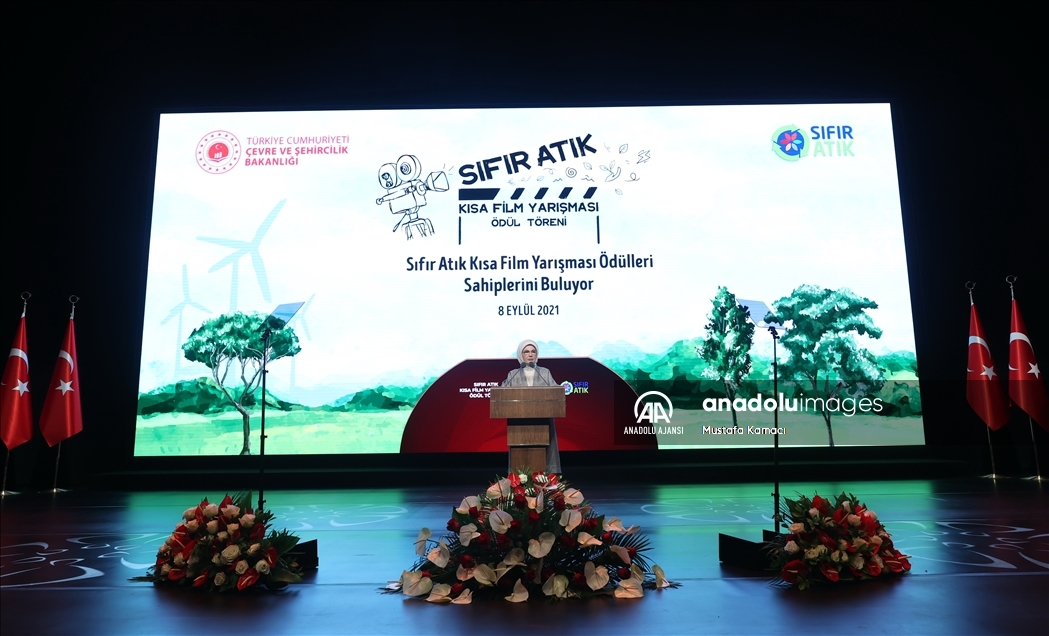 Emine Erdoğan, Sıfır Atık Kısa Film Yarışması Ödül Töreni'nde konuştu