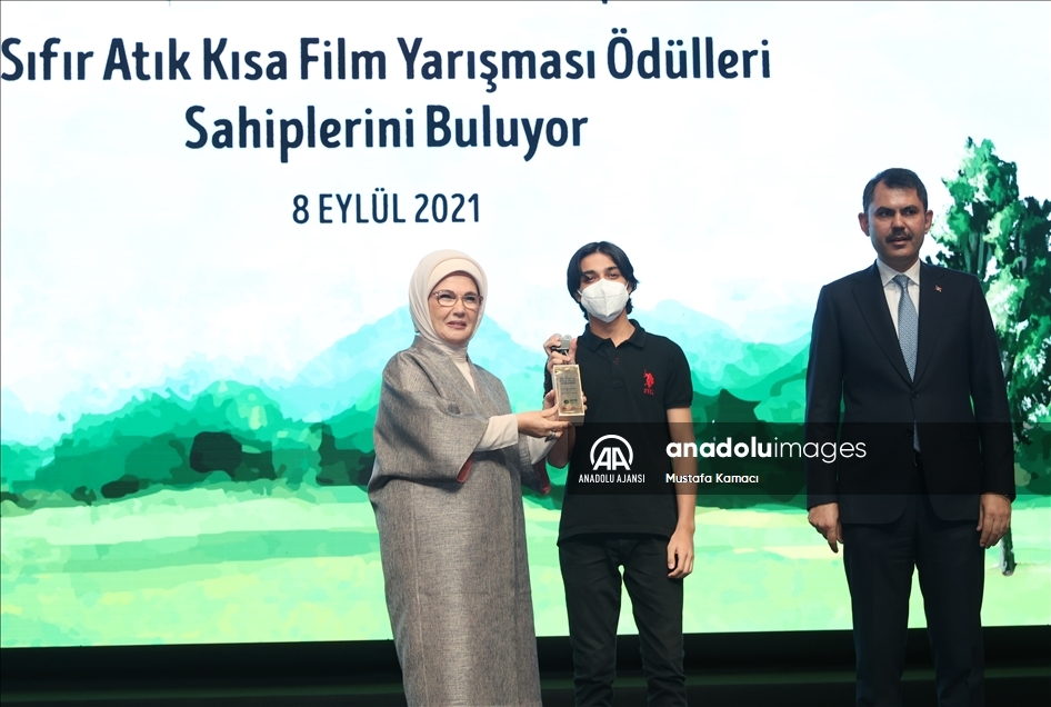 Emine Erdoğan, Sıfır Atık Kısa Film Yarışması Ödül Töreni'nde konuştu