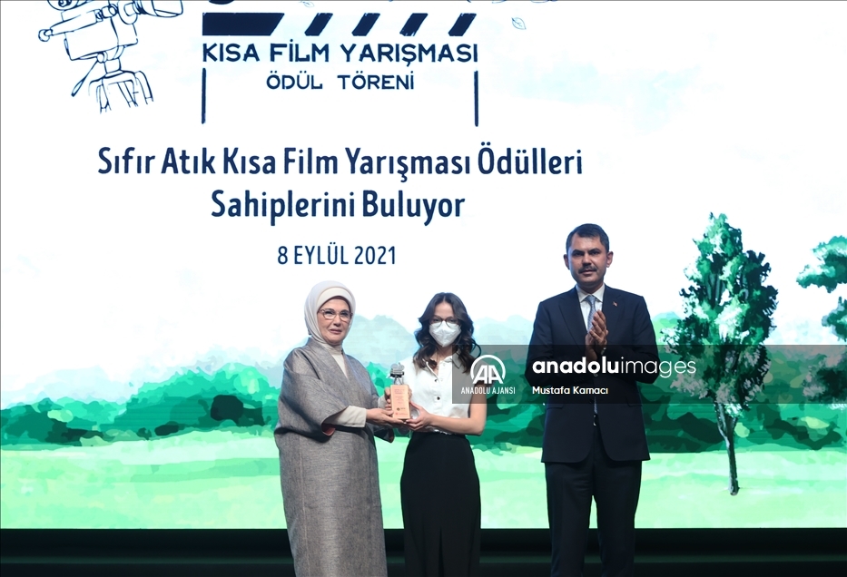 Emine Erdoğan, Sıfır Atık Kısa Film Yarışması Ödül Töreni'nde konuştu
