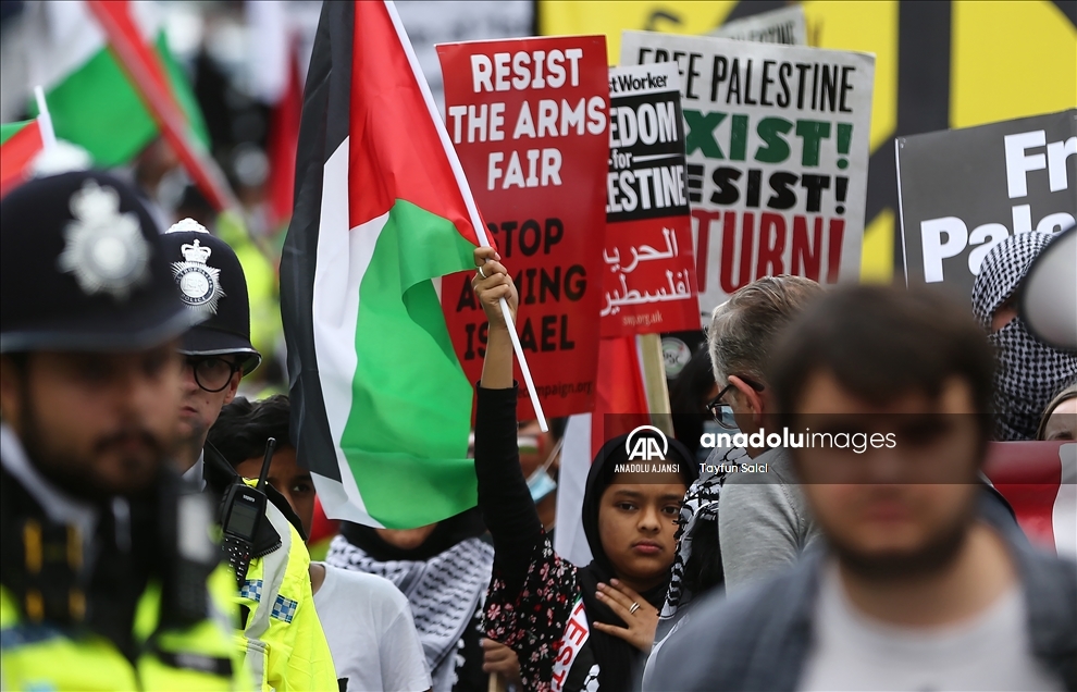 “Resist DSEI! Stop Arming Israel” Demonstarion in East London