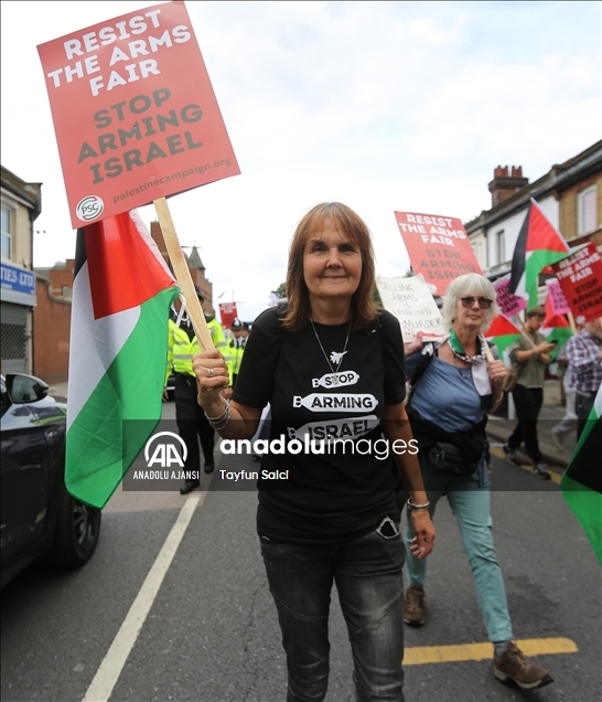 “Resist DSEI! Stop Arming Israel” Demonstarion in East London