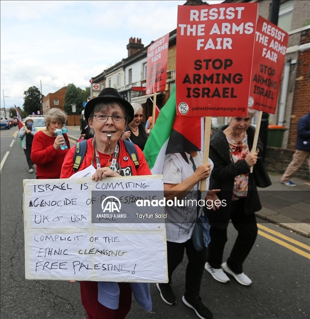“Resist DSEI! Stop Arming Israel” Demonstarion in East London