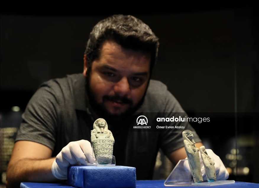 Los íconos egipcios ''ushabti'' que serán mostrados por primera vez en el Museo de Arqueología de Izmir, en Turquía