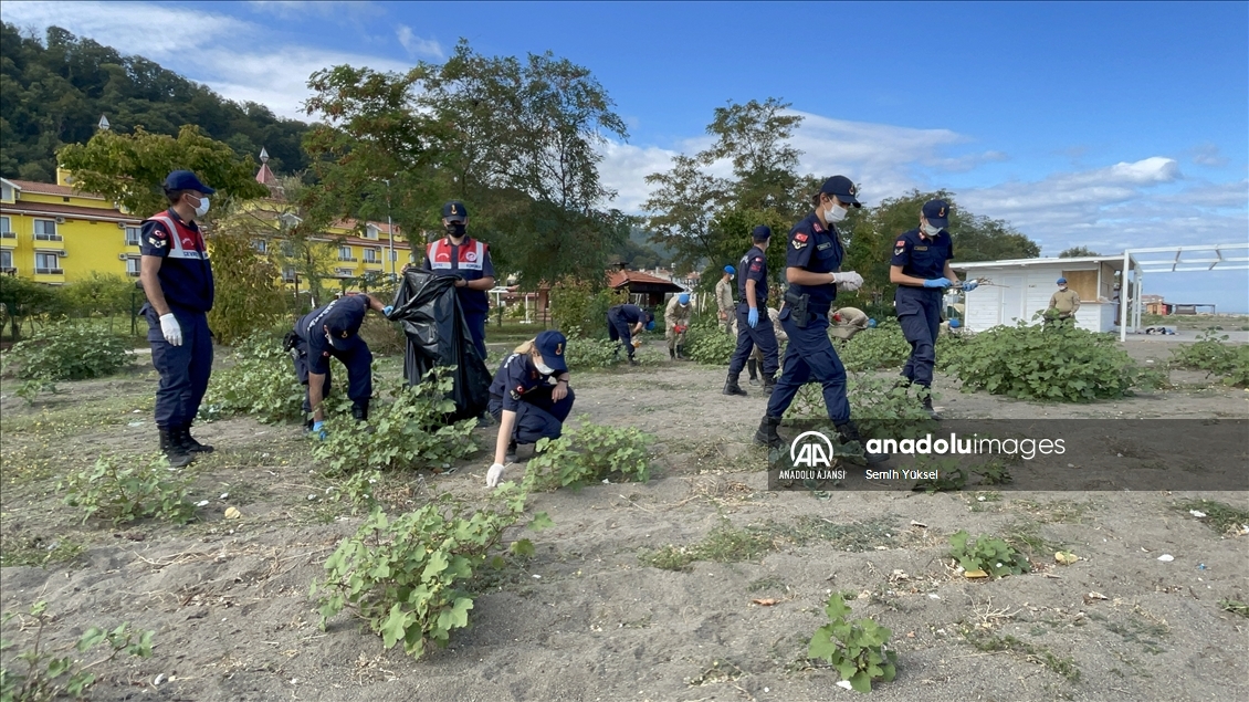 Kastamonu'da sel felaketinin yaraları jandarmanın desteğiyle sarıldı