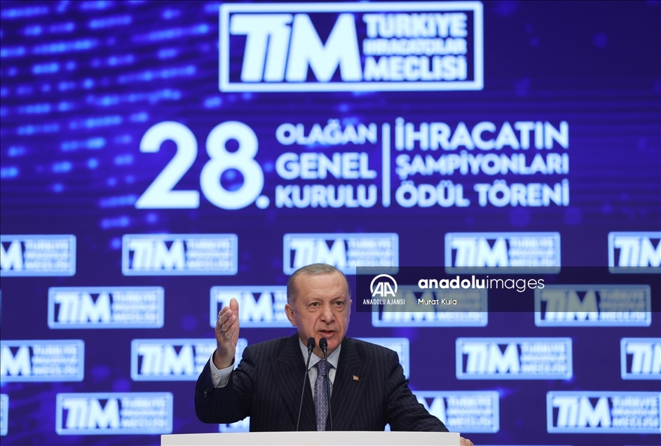 Cumhurbaşkanı Erdoğan, TİM Olağan Genel Kurulu'na katıldı