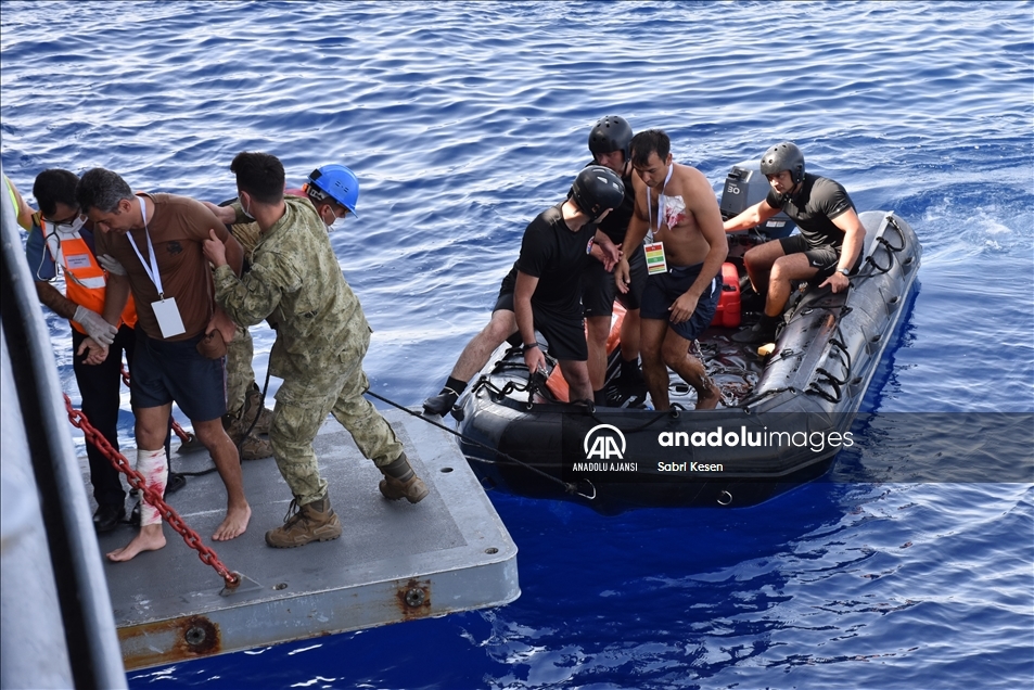 Kurtaran 2021 Denizaltı Arama Kurtarma Tatbikatı Marmaris'te devam ediyor