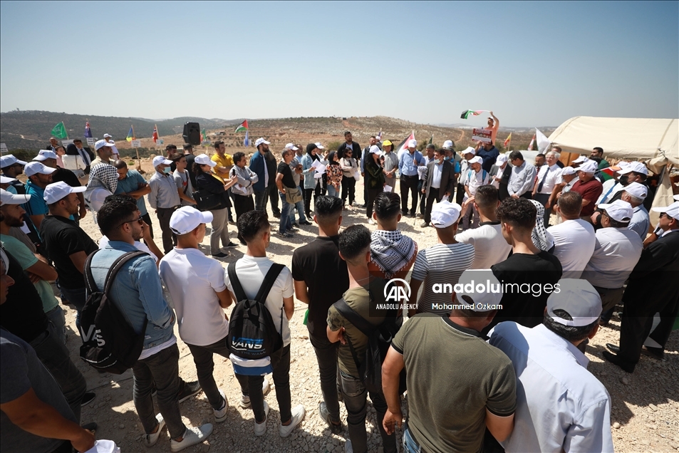افتتاح "مخيم الأمم" شمالي الضفة الغربية