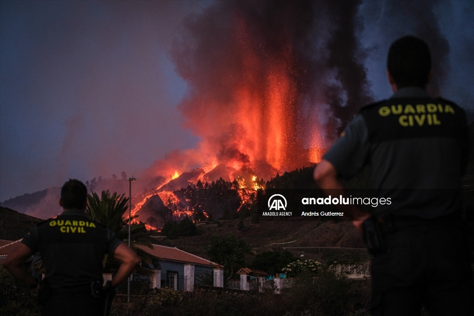 El volcán Cumbre Vieja entró en erupción en la isla española de La Palma