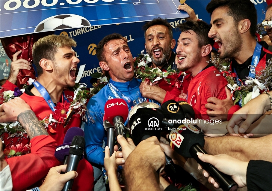 Avrupa Şampiyonu Ampute Futbol Milli Takımı yurda döndü