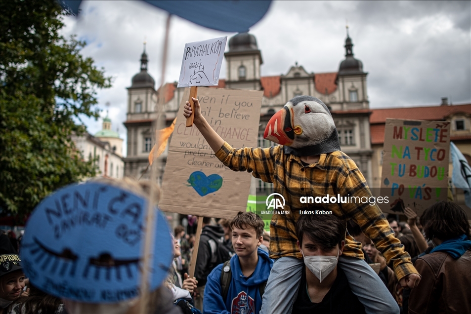 Çekya'da iklim protestosu