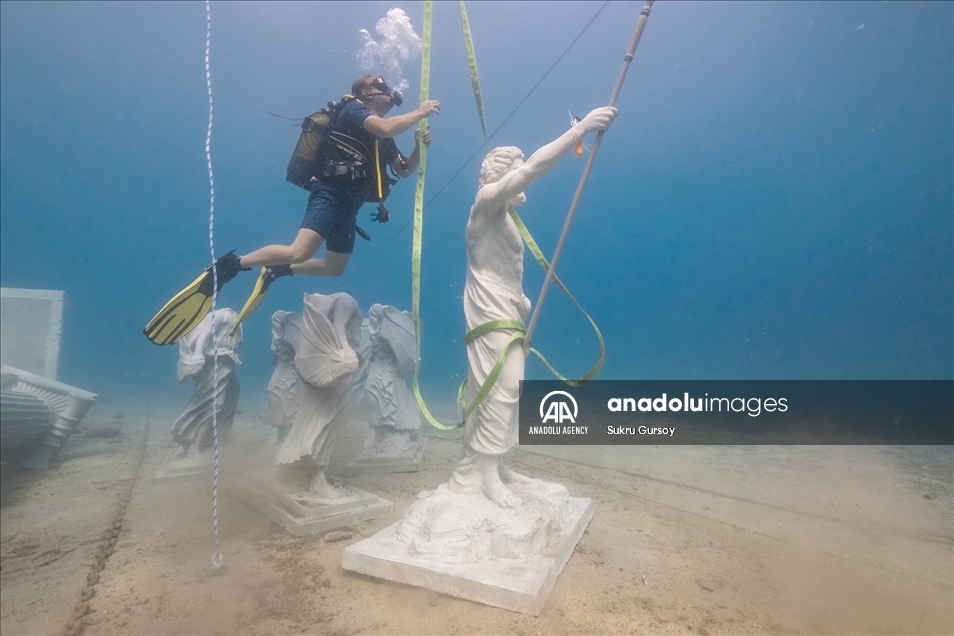 El parque de arte submarino donde se expondrán estatuas de la civilización licia, en Turquía