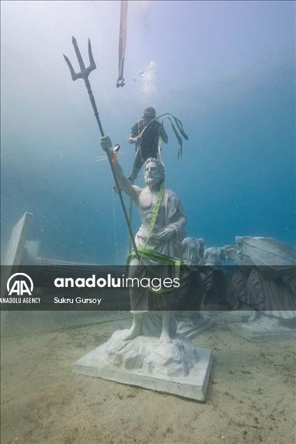 El parque de arte submarino donde se expondrán estatuas de la civilización licia, en Turquía