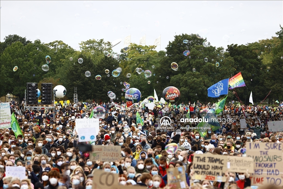 Almanya'da iklim protestosu